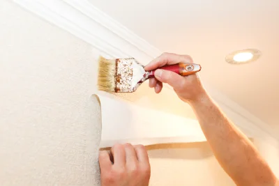 Pose de papier peint à Usson — revêtements muraux et toiles de verre